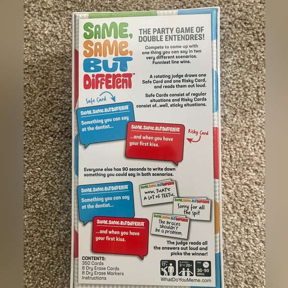 SAME, SAME, BUT DIFFERENT Party Game New In Box - Picture 2 of 4